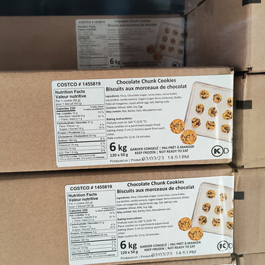Image of Kirkland Signature Chocolate Chunk Cookie Dough - 1 x 6 Kilos